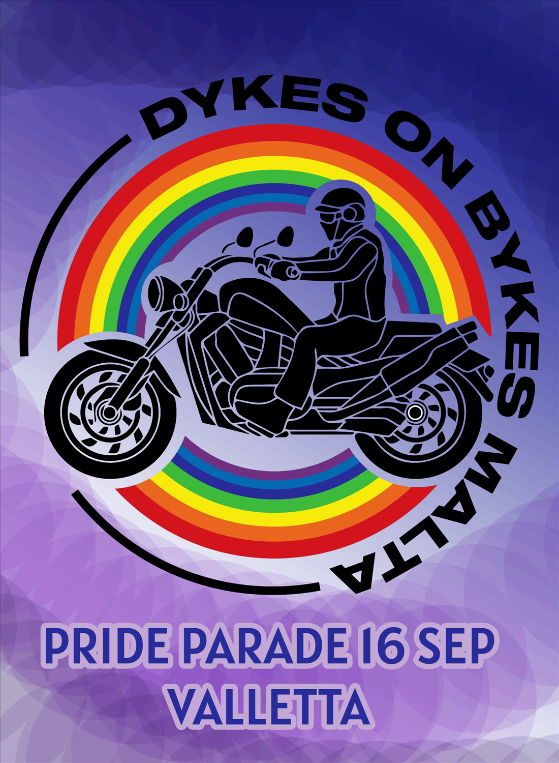 EUROPRIDE 2023 - DYKES ON BYKES PARADE poster