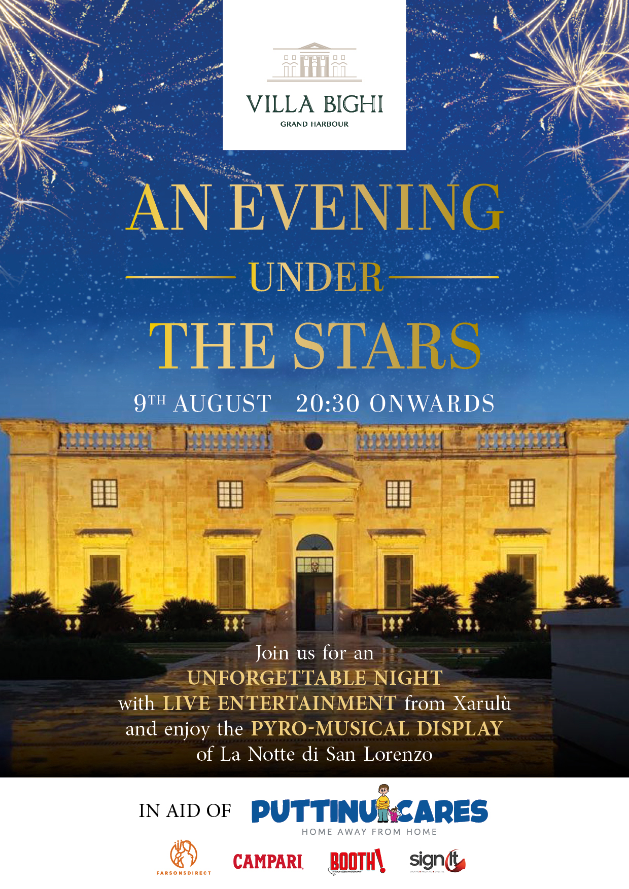 Evening under the stars poster