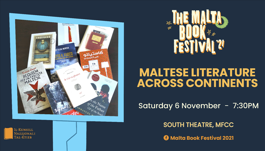 The Malta Book Festival 2021: Maltese Literature Across Continents poster