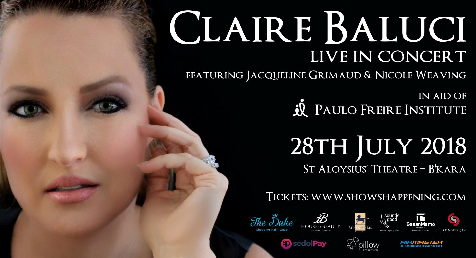 Claire Baluci Live In Concert poster