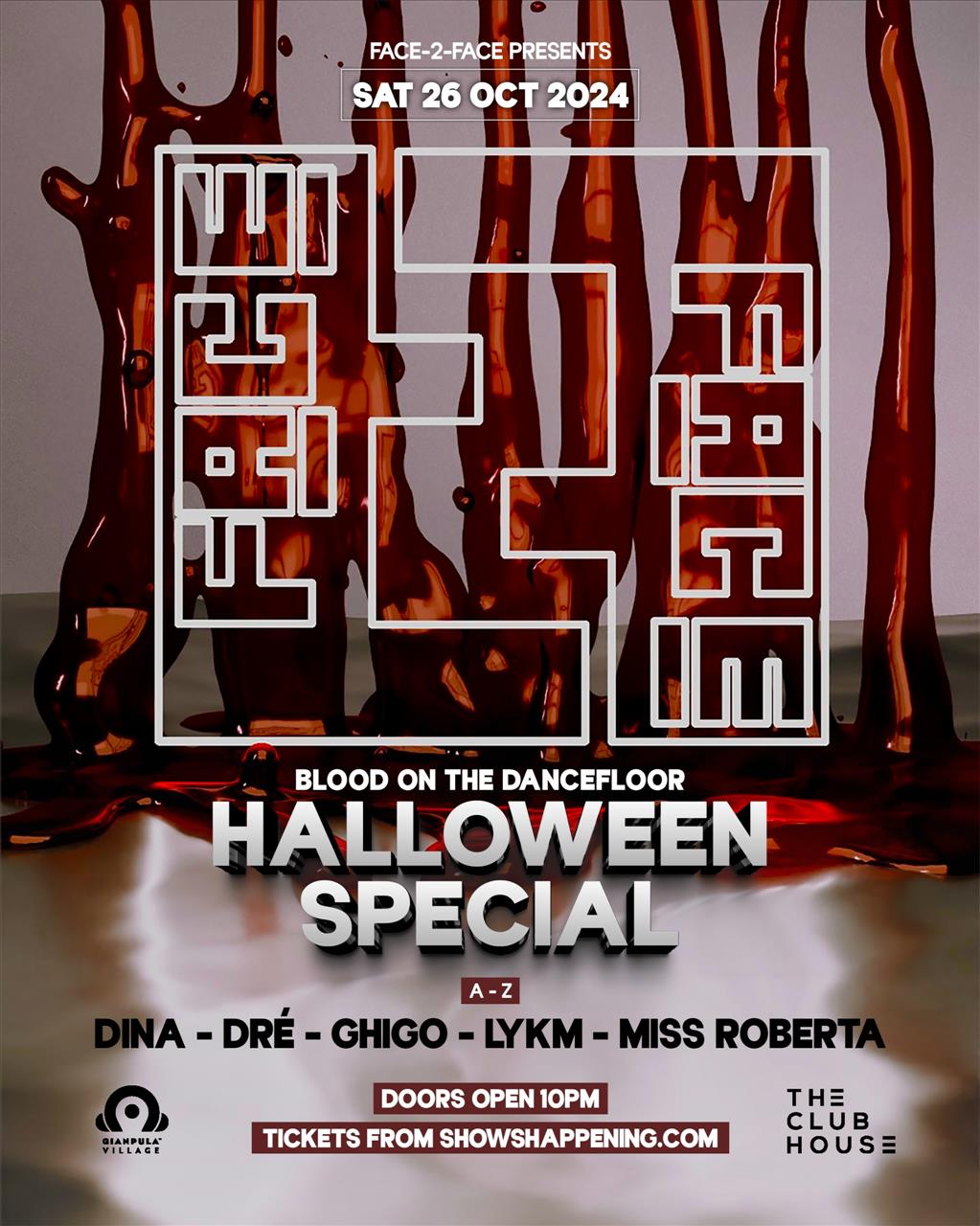 F2F Presents - BLOOD ON THE DANCEFLOOR - HALLOWEEN SPECIAL poster