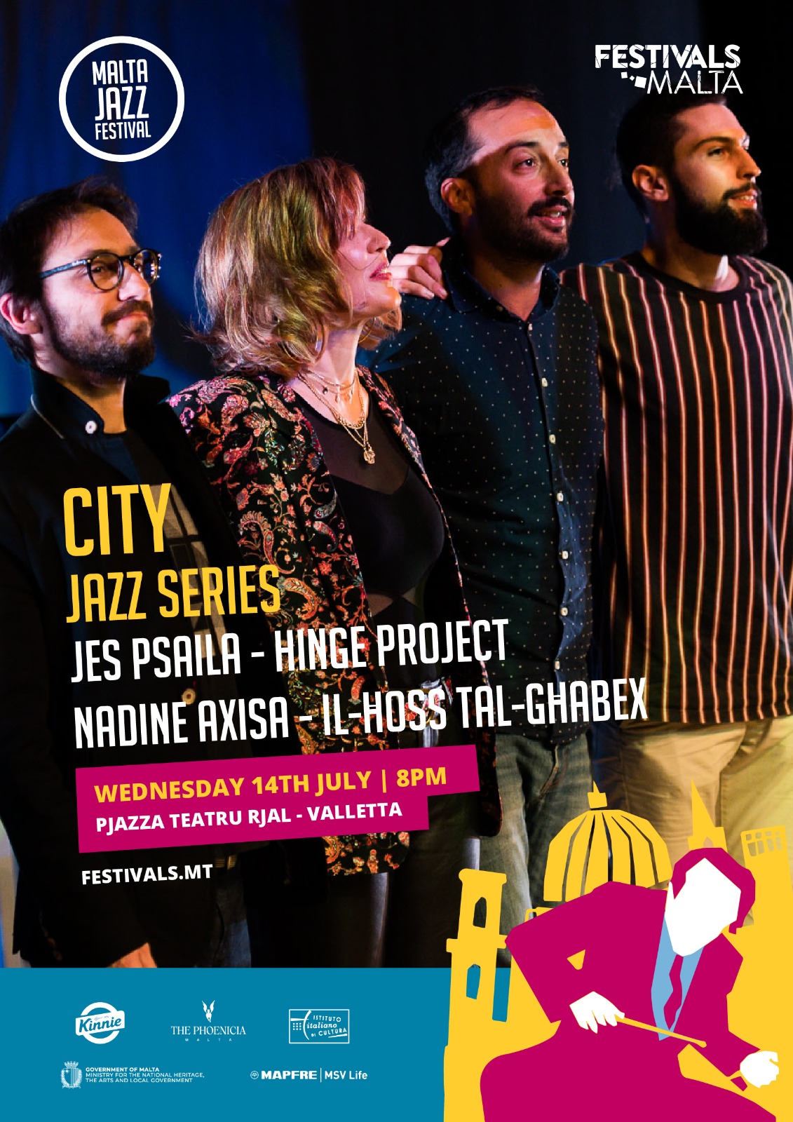 City Jazz Series - Jes Psaila (Hinge Project) & Nadine Axisa (il-Ħoss tal-Għabex) poster