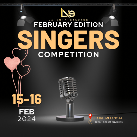 February Edition - Singing Competition test poster