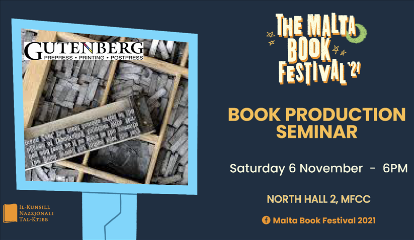 The Malta Book Festival 2021: Book Production Seminar poster