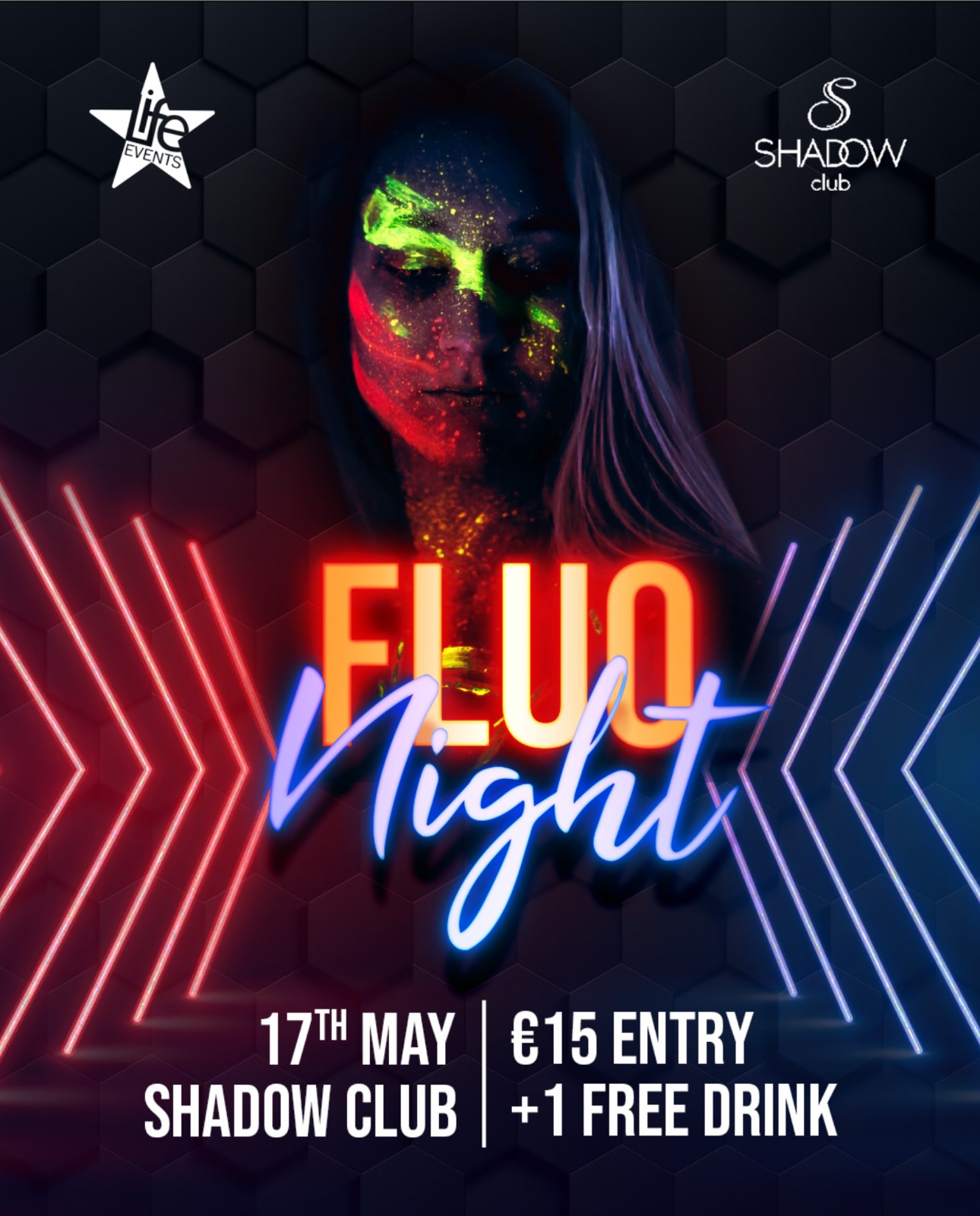 Fluo Night Shadow Club poster