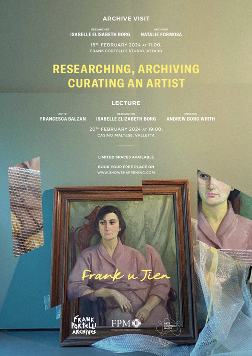 Frank u Jien - RESEARCHING, ARCHIVING, CURATING AN ARTIST. poster