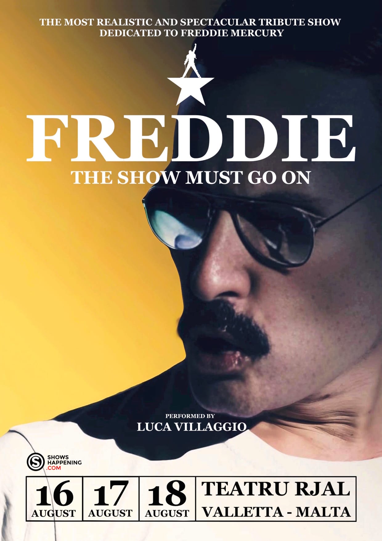 FREDDIE - THE SHOW MUST GO ON poster