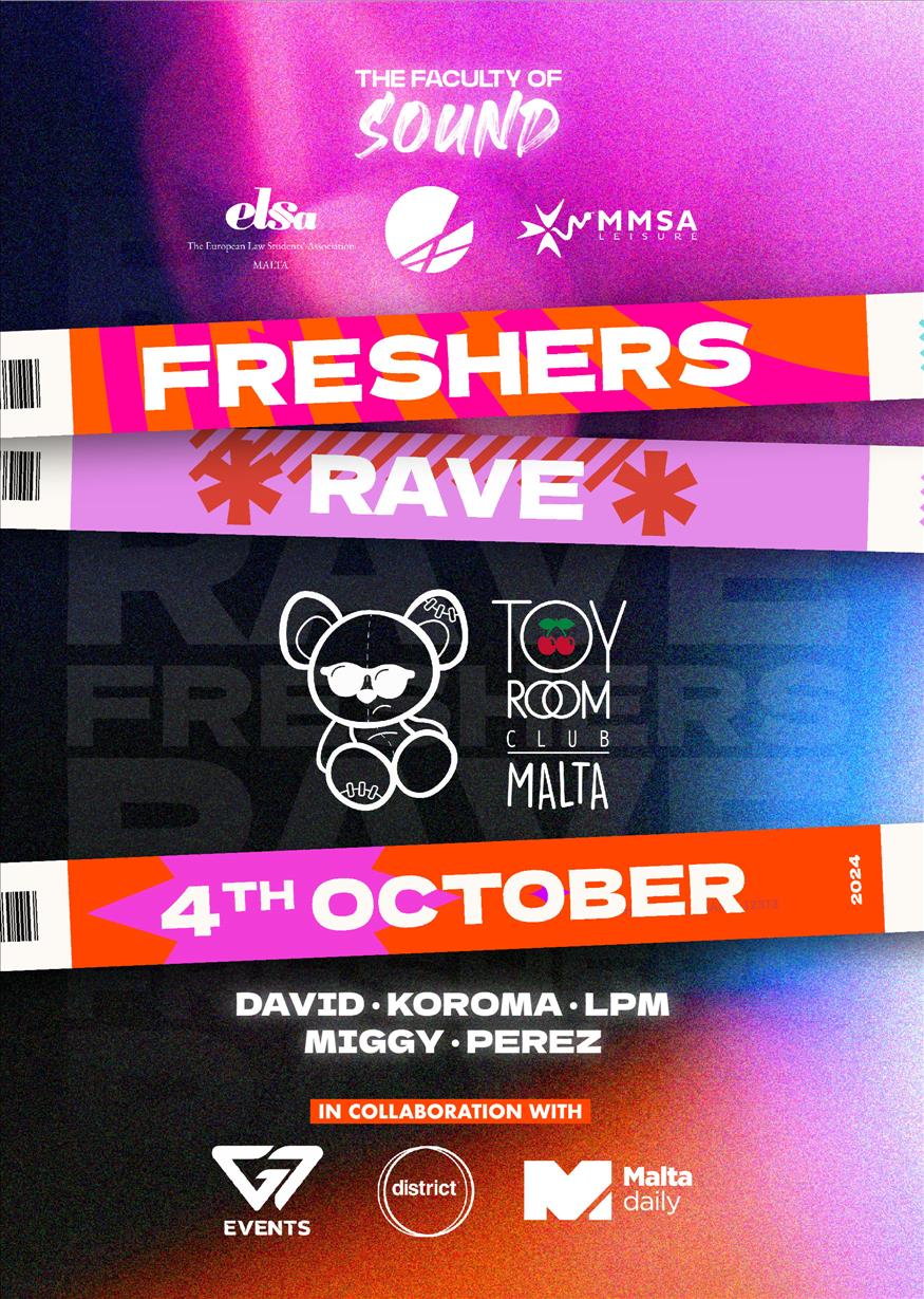 Freshers' Rave poster