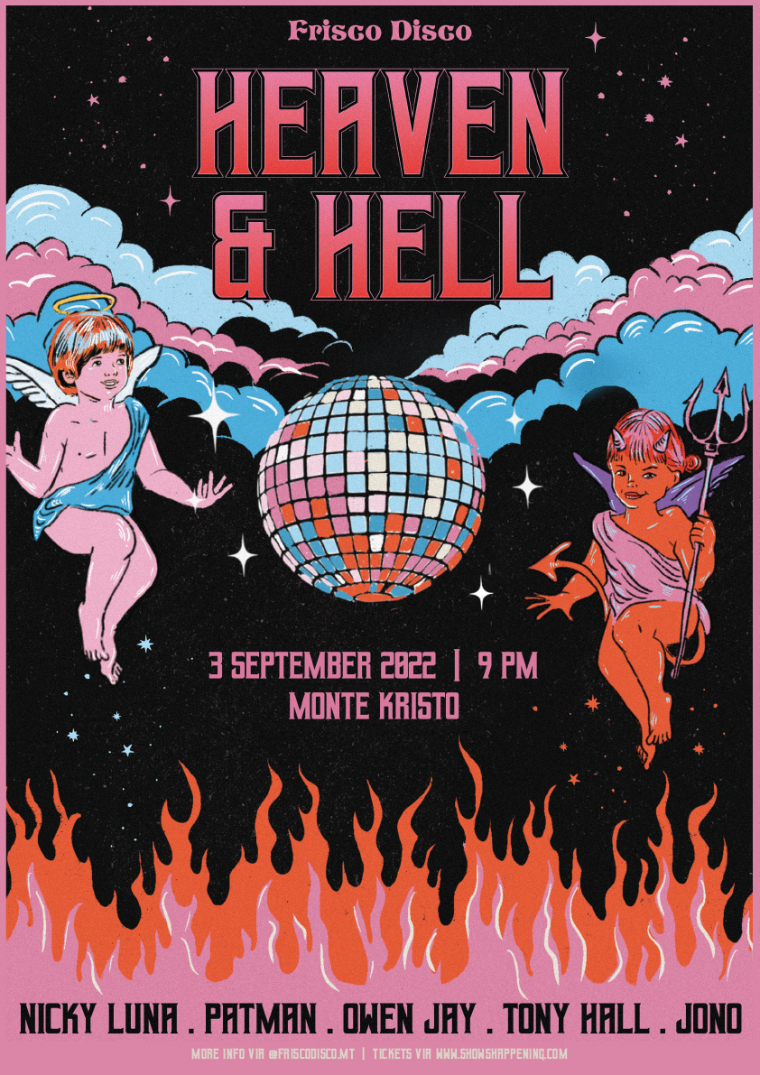 FRISCO DISCO HEAVEN AND HELL poster