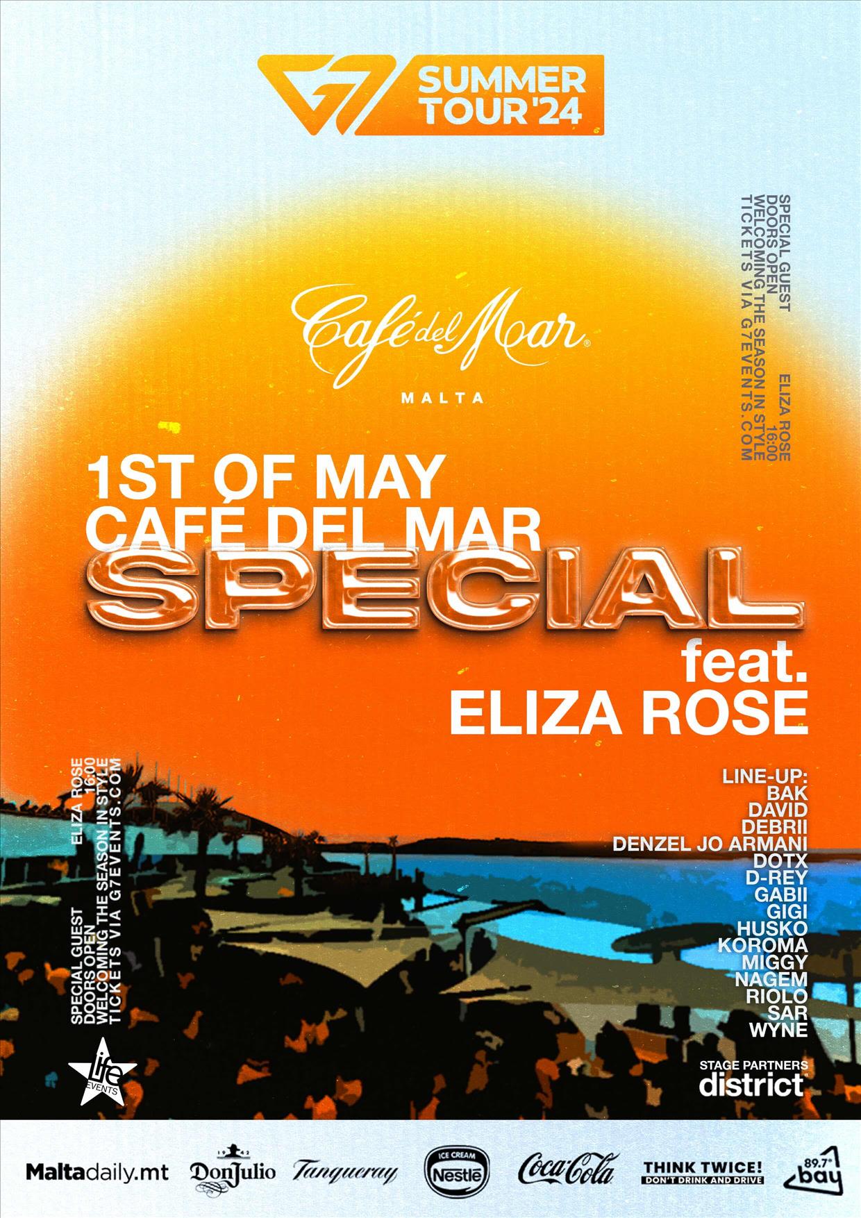 G7 First of May Special at Café del Mar poster