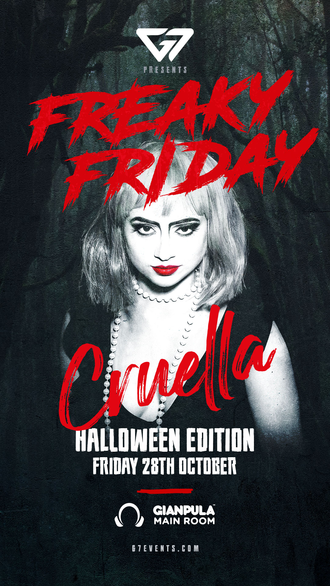 G7 Freaky Friday – Cruella Halloween Edition poster
