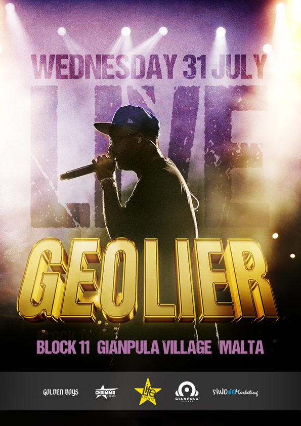 GEOLIER LIVE in Malta at Gianpula Village poster