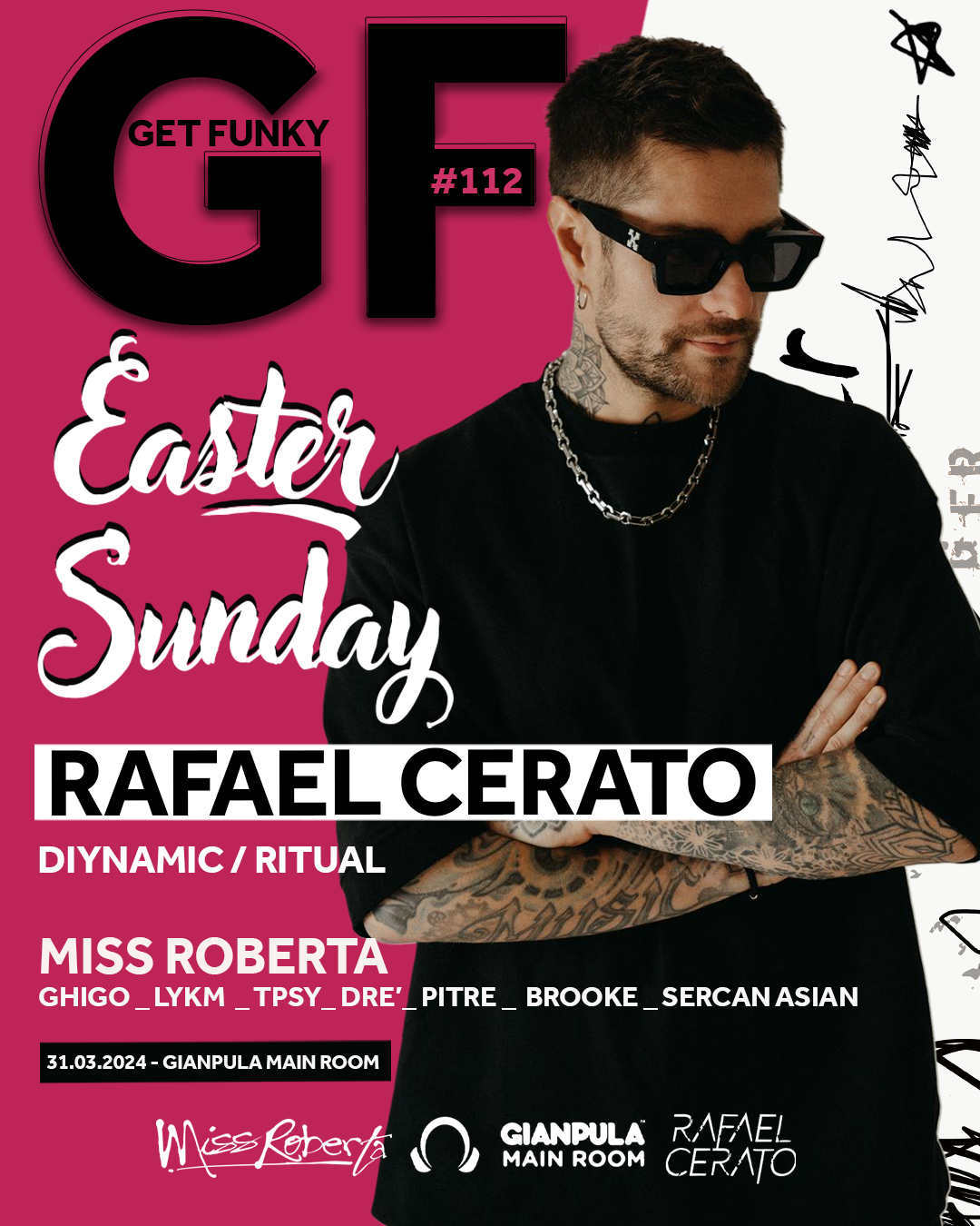 GET FUNKY - EASTER SUNDAY WITH RAFAEL CERATO (DIYNAMIC MUSIC) poster
