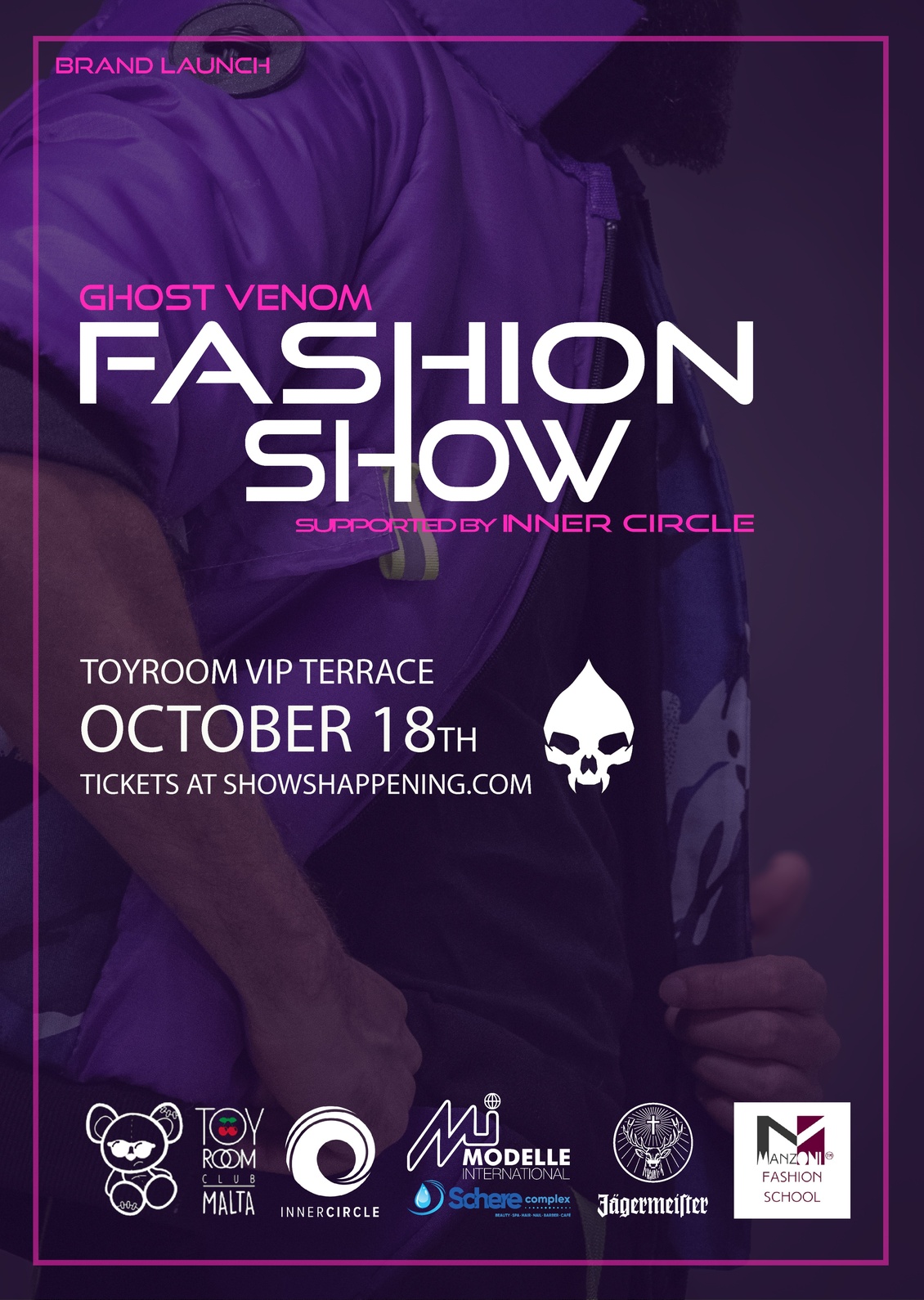 GHOST VENOM FASHION SHOW sponsored by JÄGERMEISTER poster