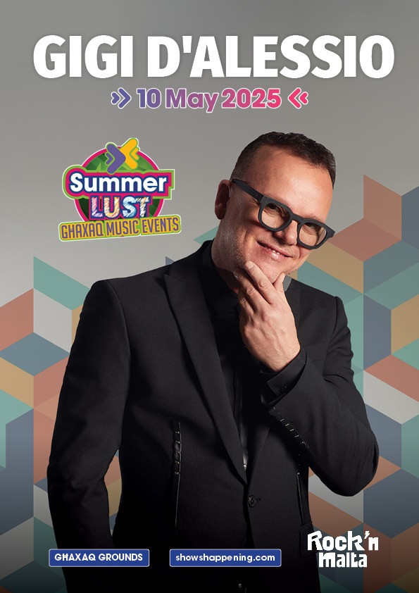 Gigi D'Alessio in concert poster