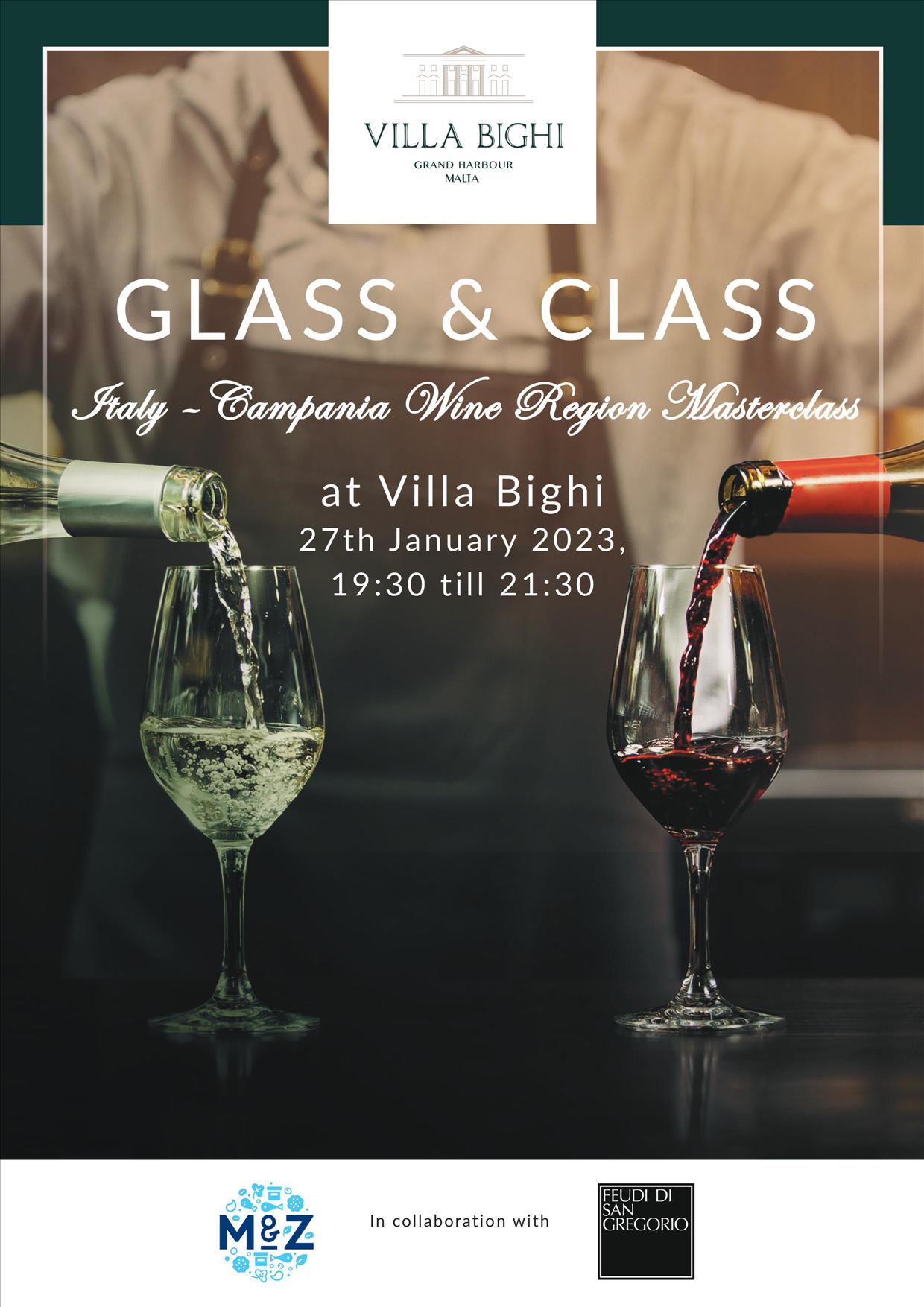 Glass & Class: Italy-Campania Wine Region Masterclass poster