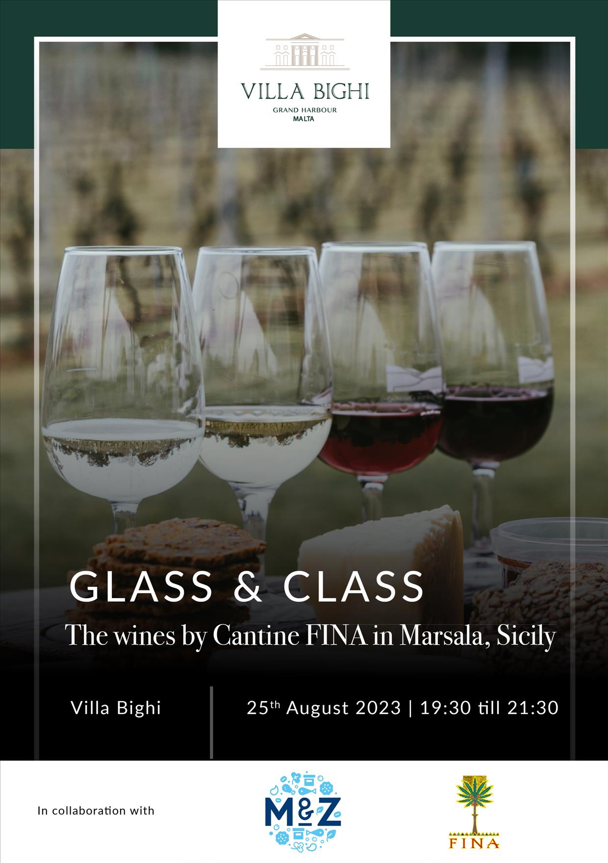 Glass & Class: The Wines by Cantine Fina Masterclass - Marsala, Sicily poster