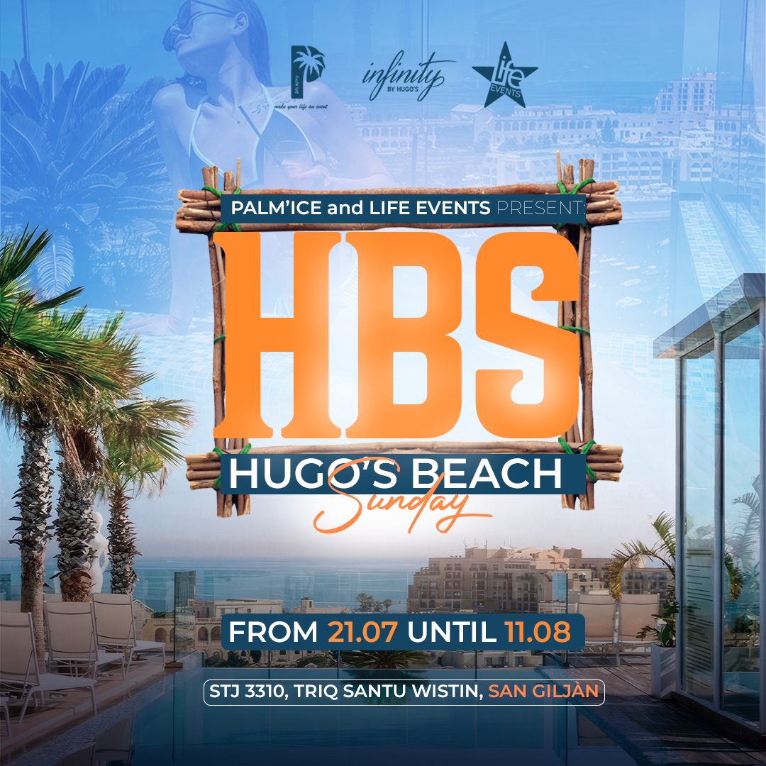Hugo Beach Sunday - 21/07 till 11/08