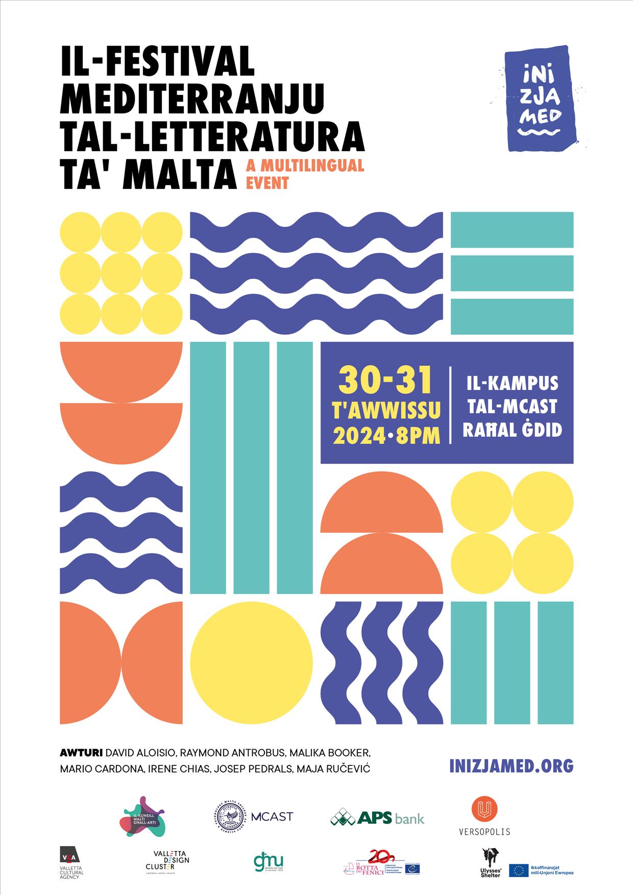 Il-Festival Mediterranju tal-Letteratura ta' Malta 2024 poster