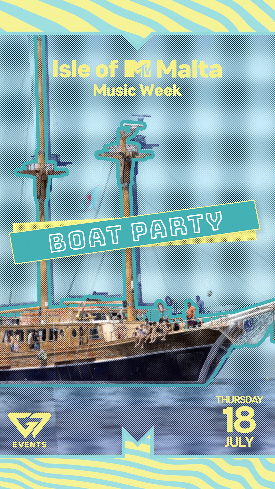 IOMTV Day Boat Party 2024 poster