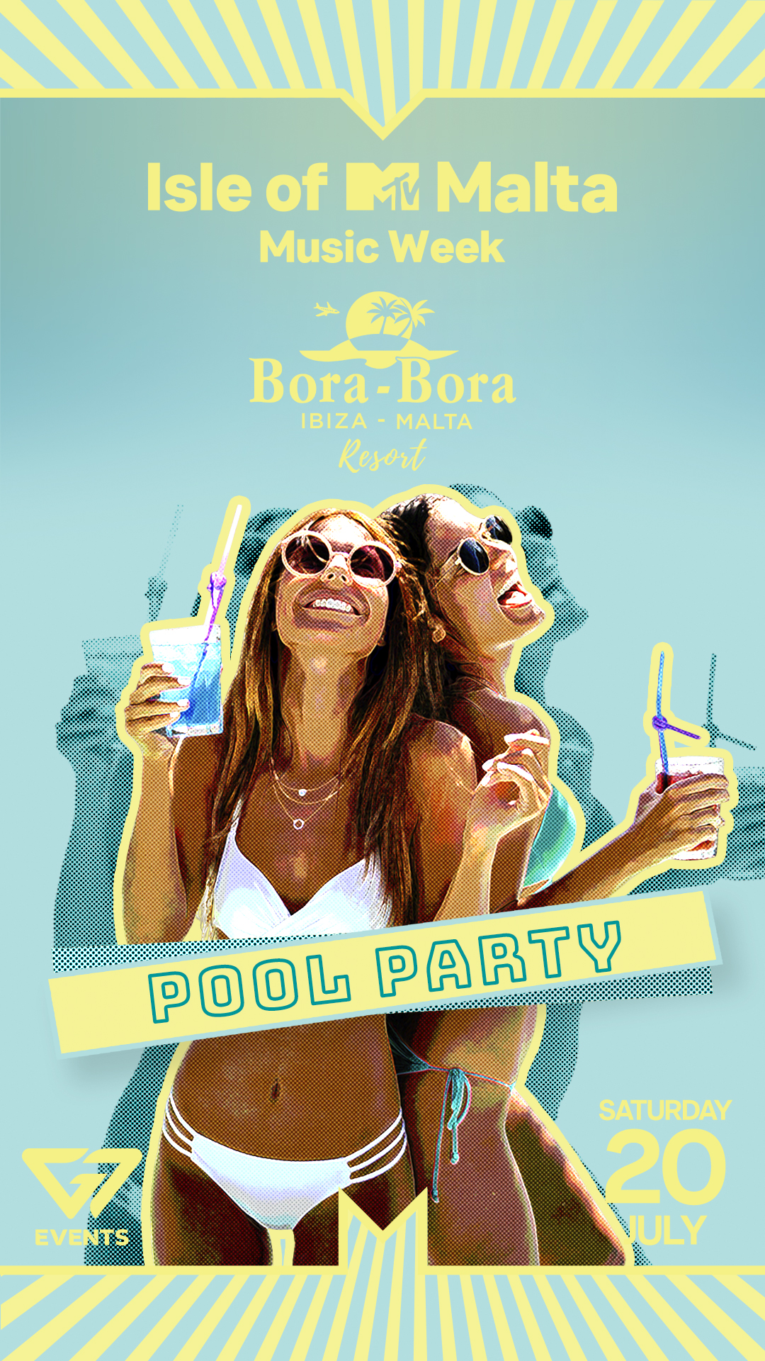 IOMTV Pool Party at BORA BORA 2024 poster