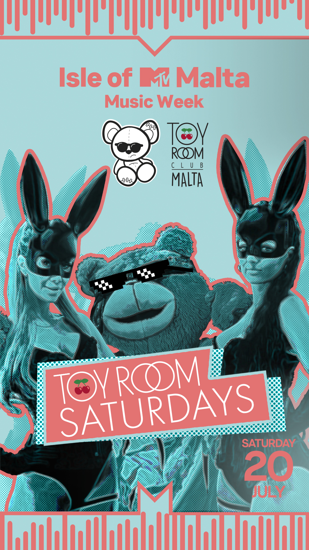 IOMTVMMW at Toy Room Saturdays 2024 poster