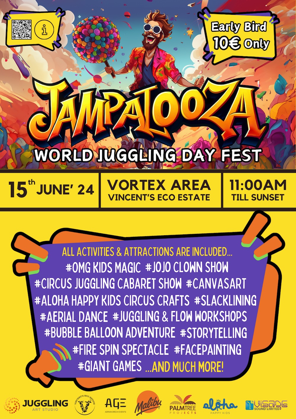 JAMPALOOZA - World Juggling Day Fest poster