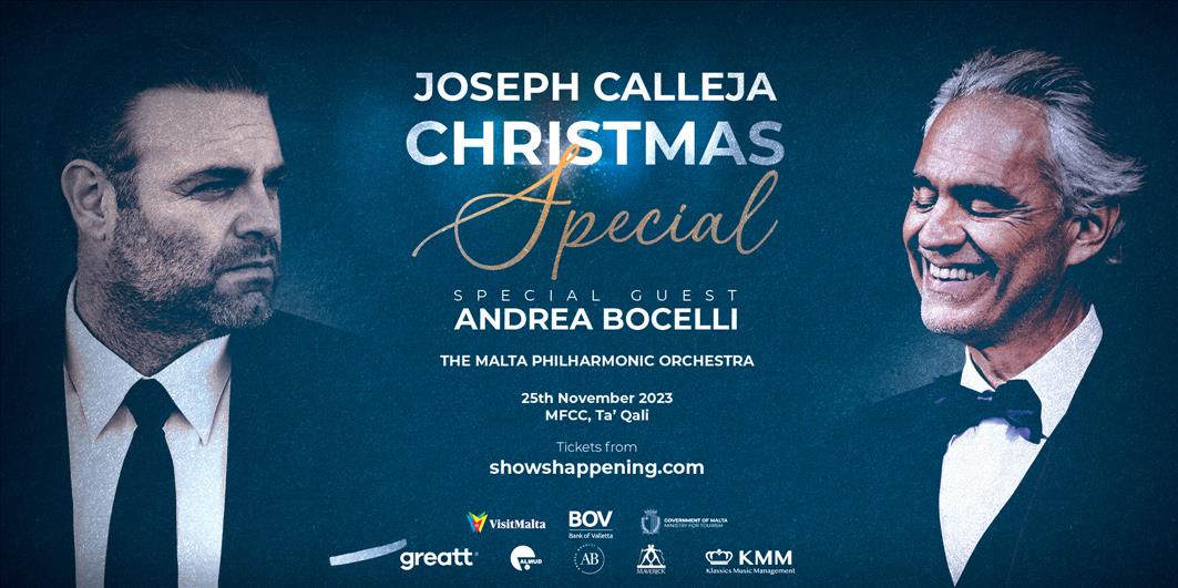 Joseph Calleja Christmas Special with Andrea Bocelli poster