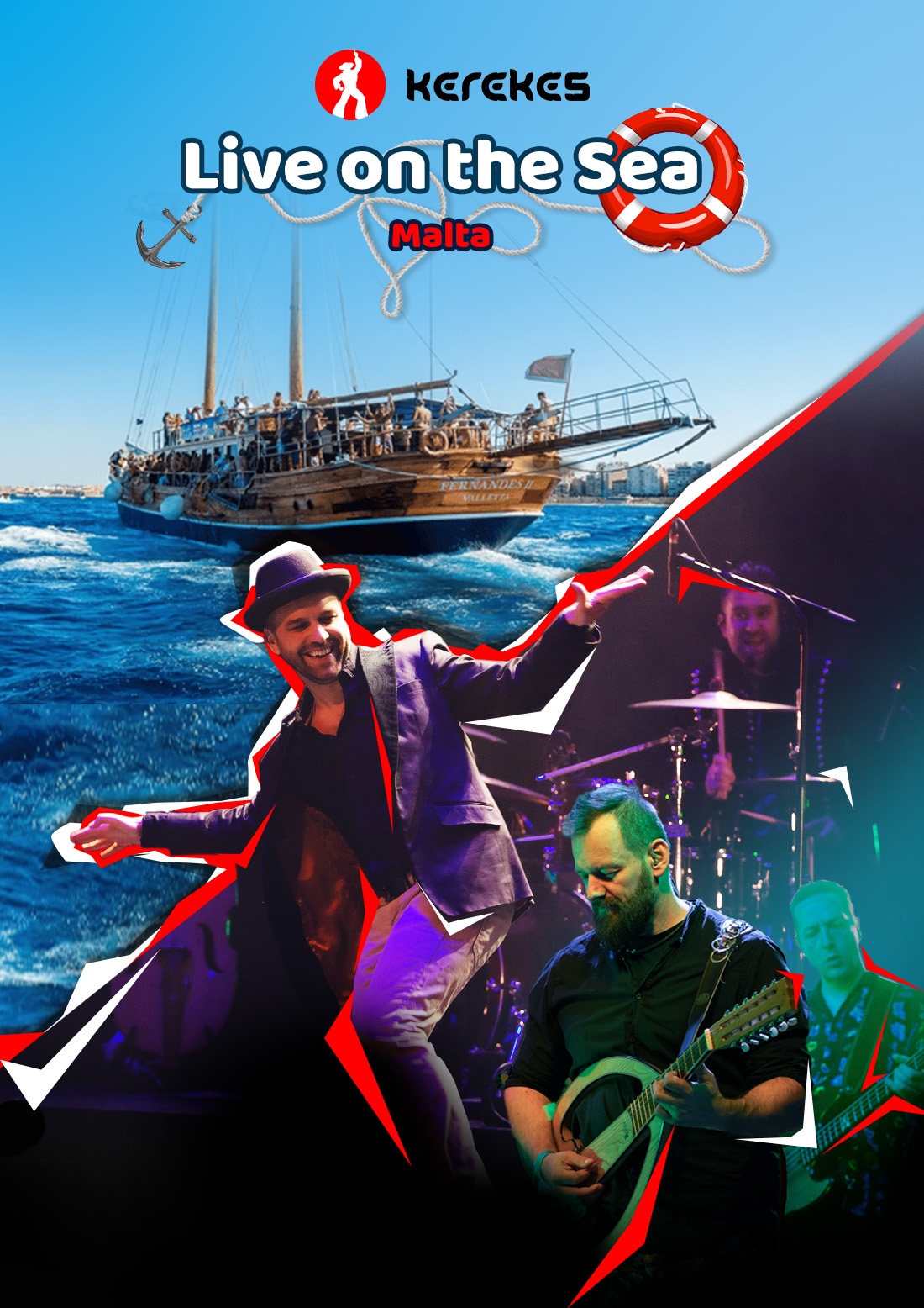 Kerekes Band Live on the Sea - 26.10.2024 Malta poster