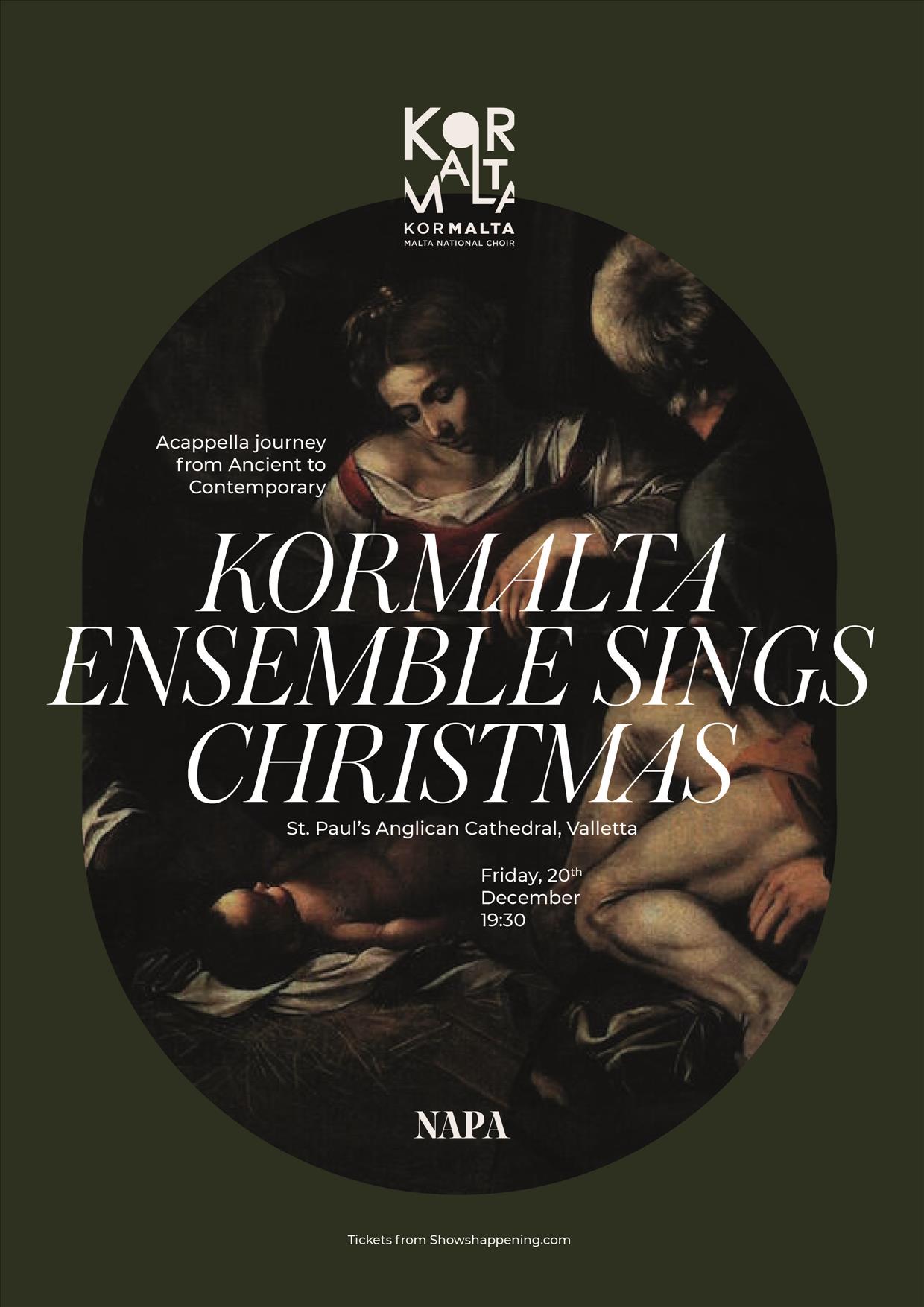 'KorMalta sings Christmas' - acappella journey from Ancient to Contemporary poster