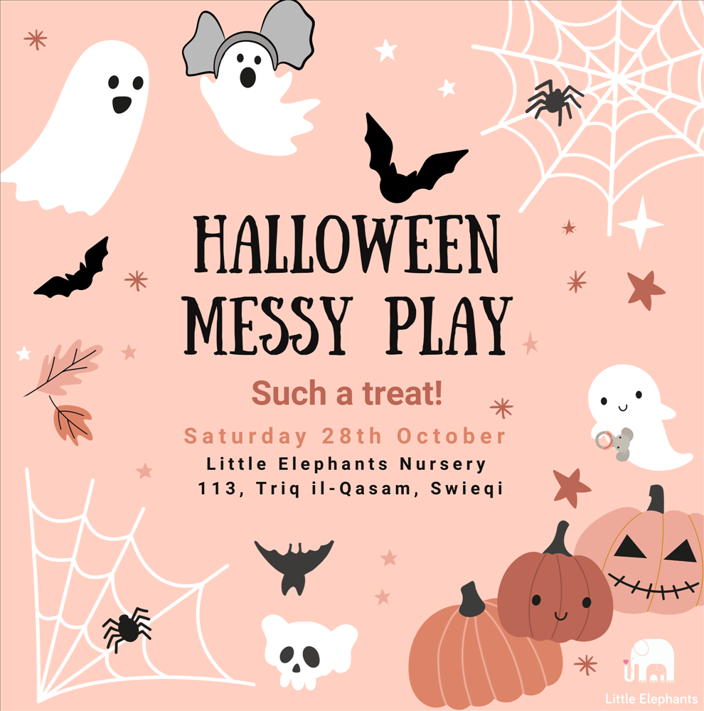 Little Elephants Messy Play - Halloween edition poster