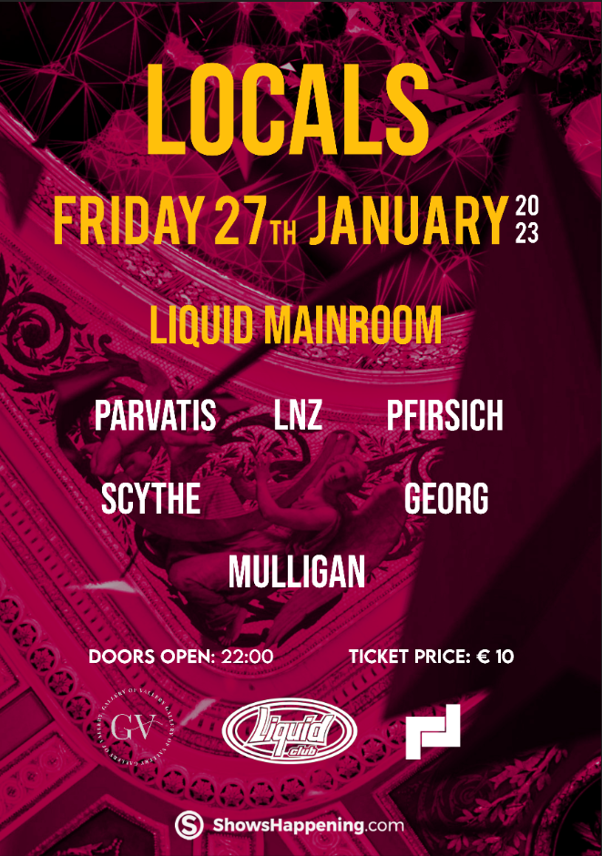 Locals // Friday 27th January 2023 // Liquid Mainroom poster