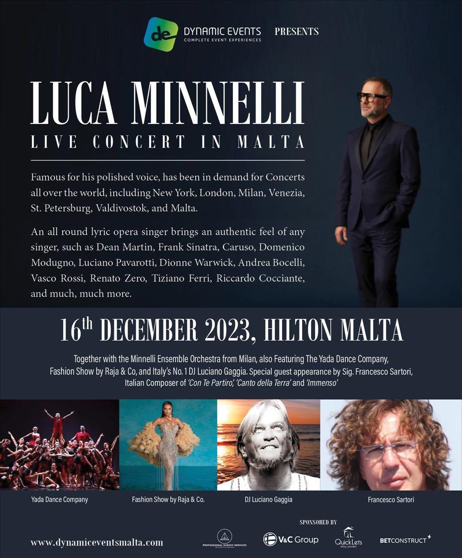 Luca Minnelli Concert poster