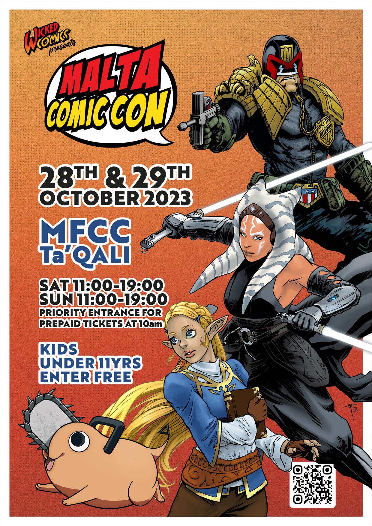 Malta Comic Con 2023 poster