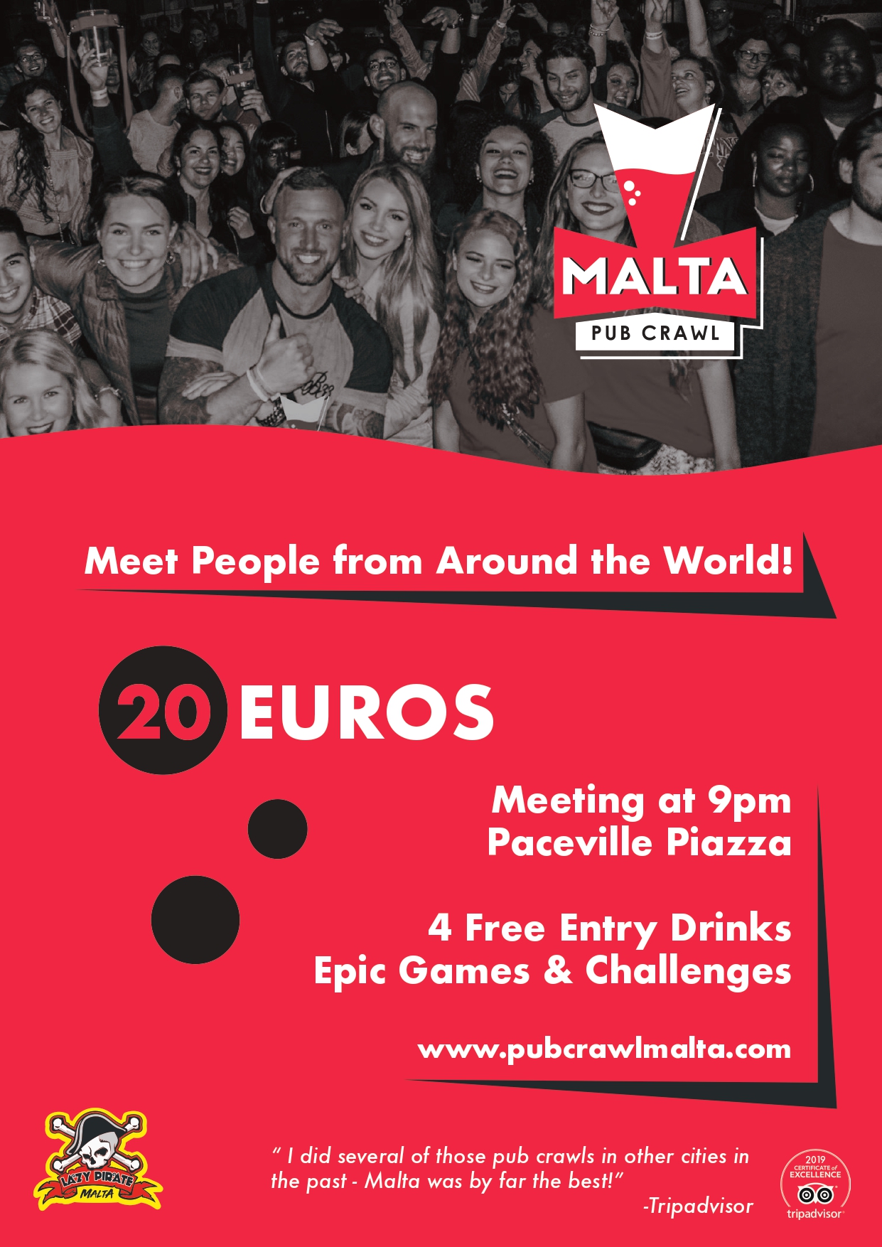 Malta Pub Crawl - Paceville poster