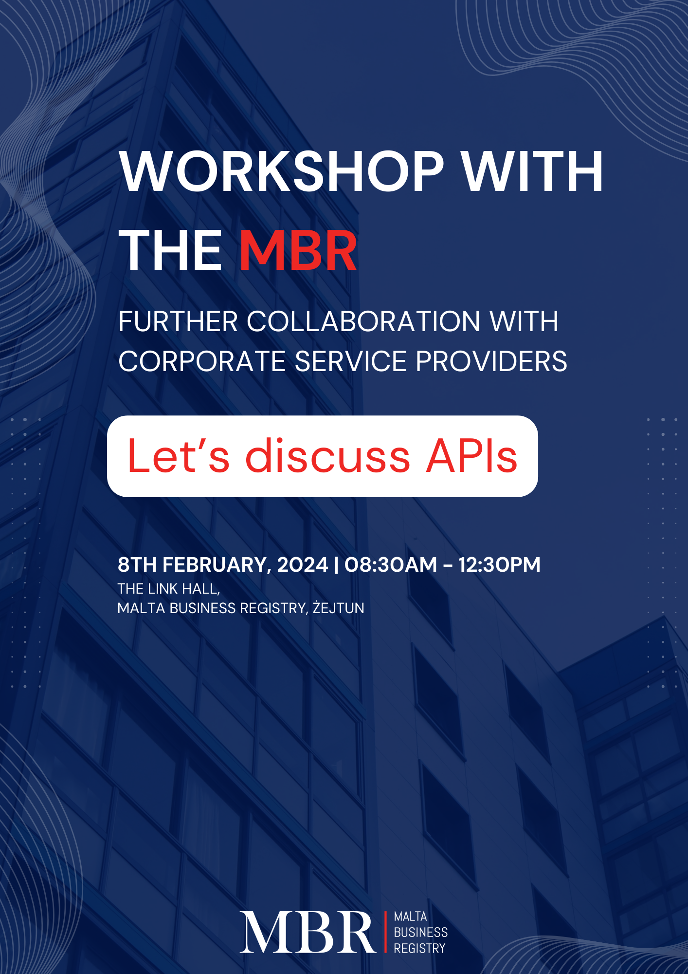 MBR’s Workshop - Further collaboration with Corporate Service Providers (Let’s discuss APIs) poster