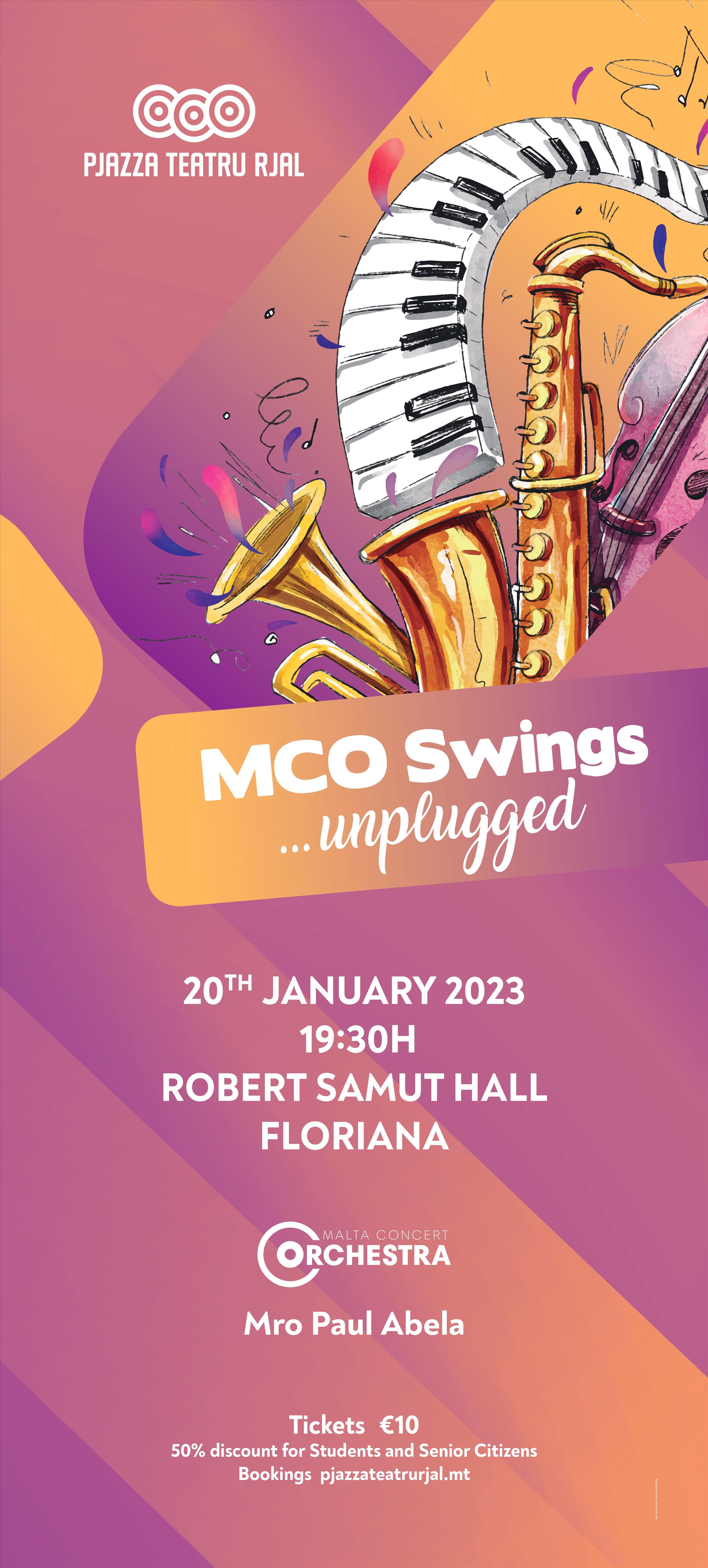 MCO Big Band Concert poster