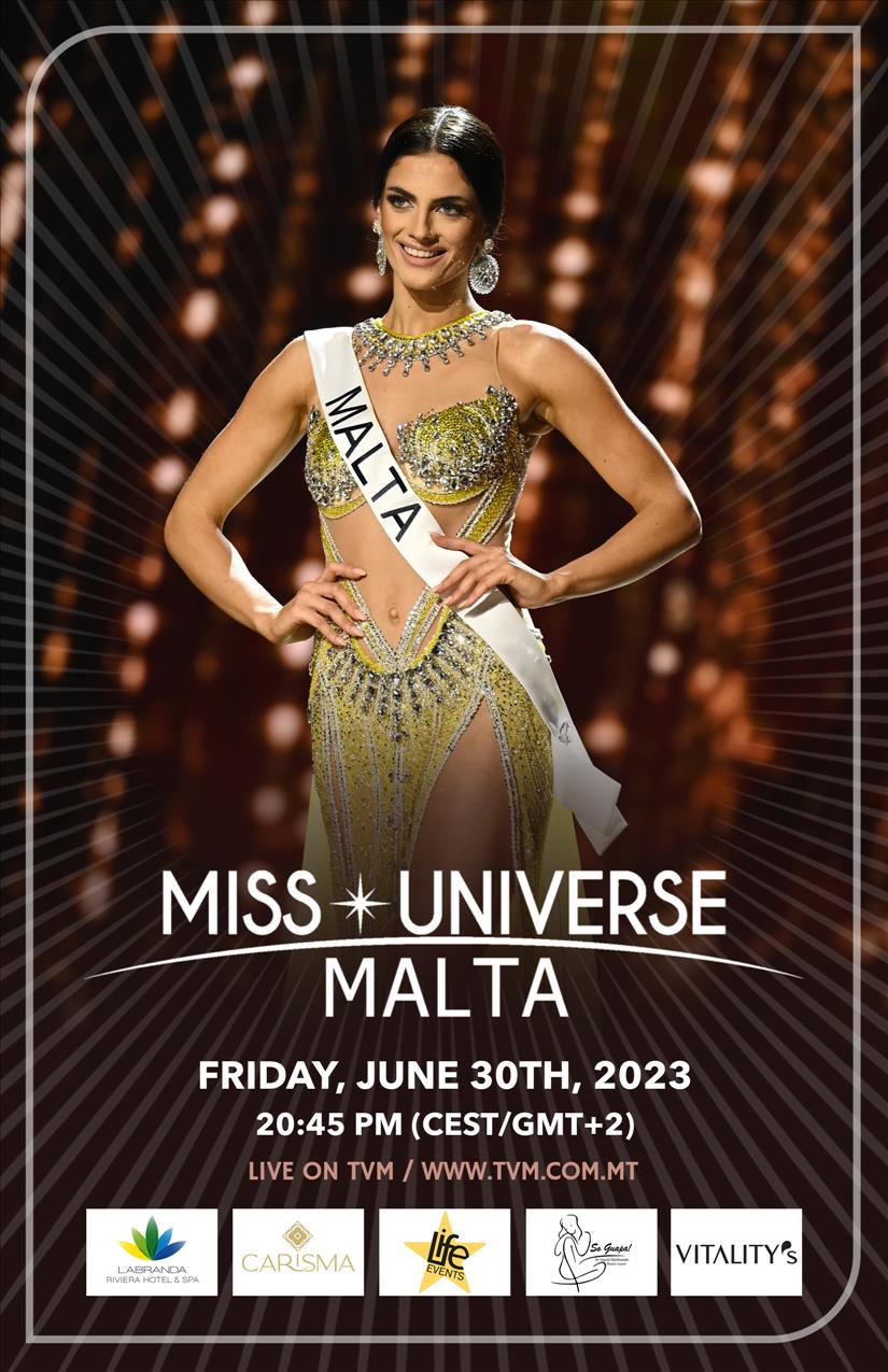 MISS UNIVERSE MALTA 2023 poster