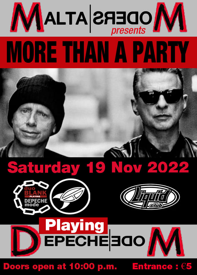 More Than a Party - A Depeche Mode Party poster