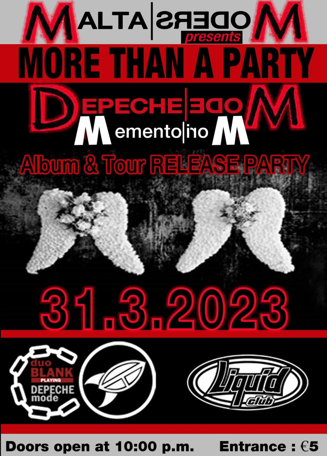 More Than a Party - Depeche Mode Memento Mori Album and Tour Release Party poster