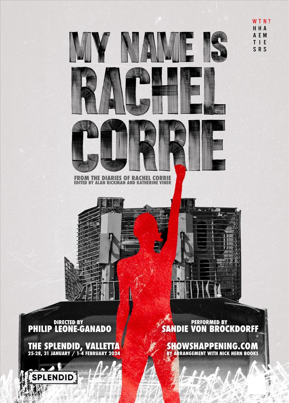 My Name is Rachel Corrie poster