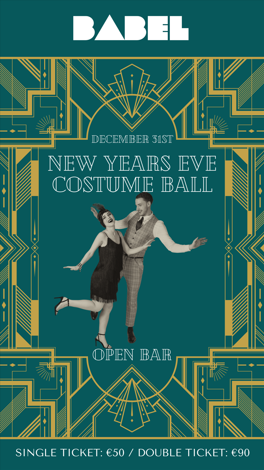 New Year's Eve 2023 Costume Ball poster