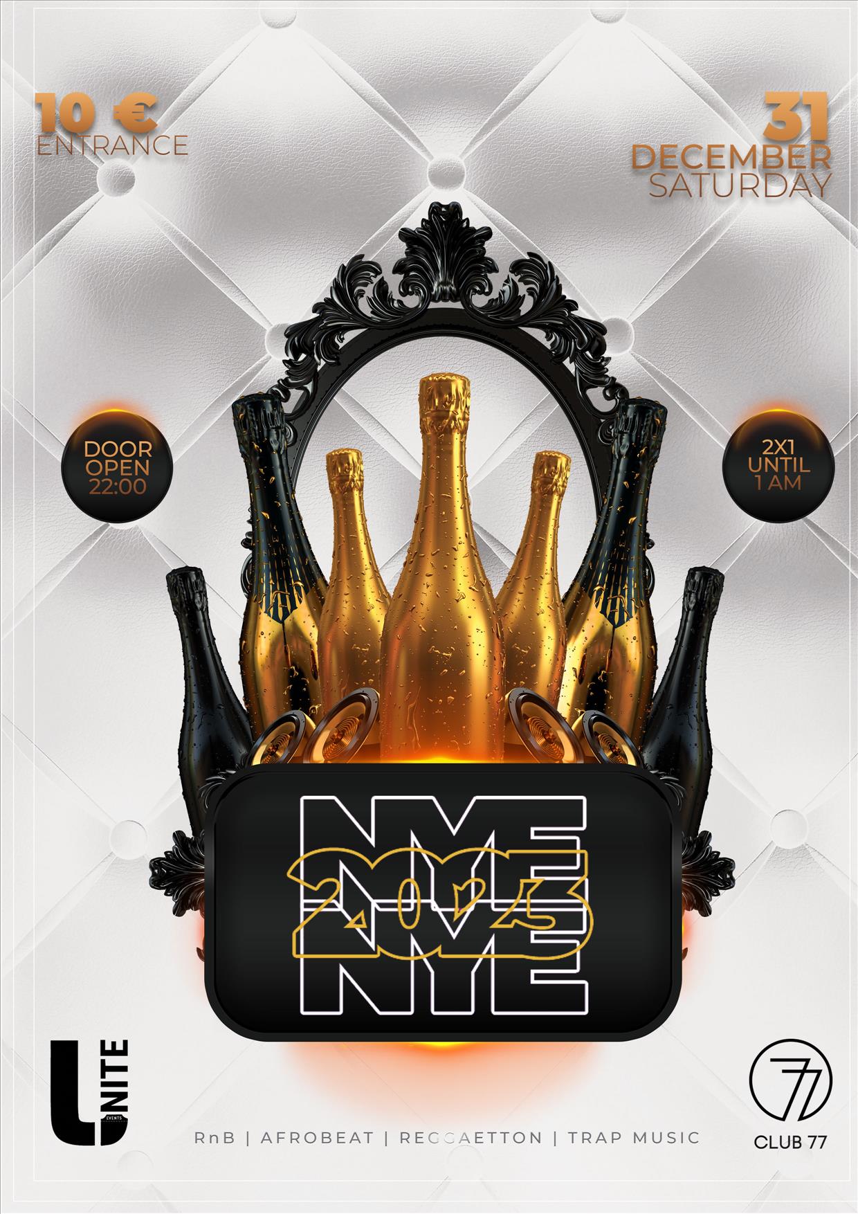 New Years Eve at Club 77 poster