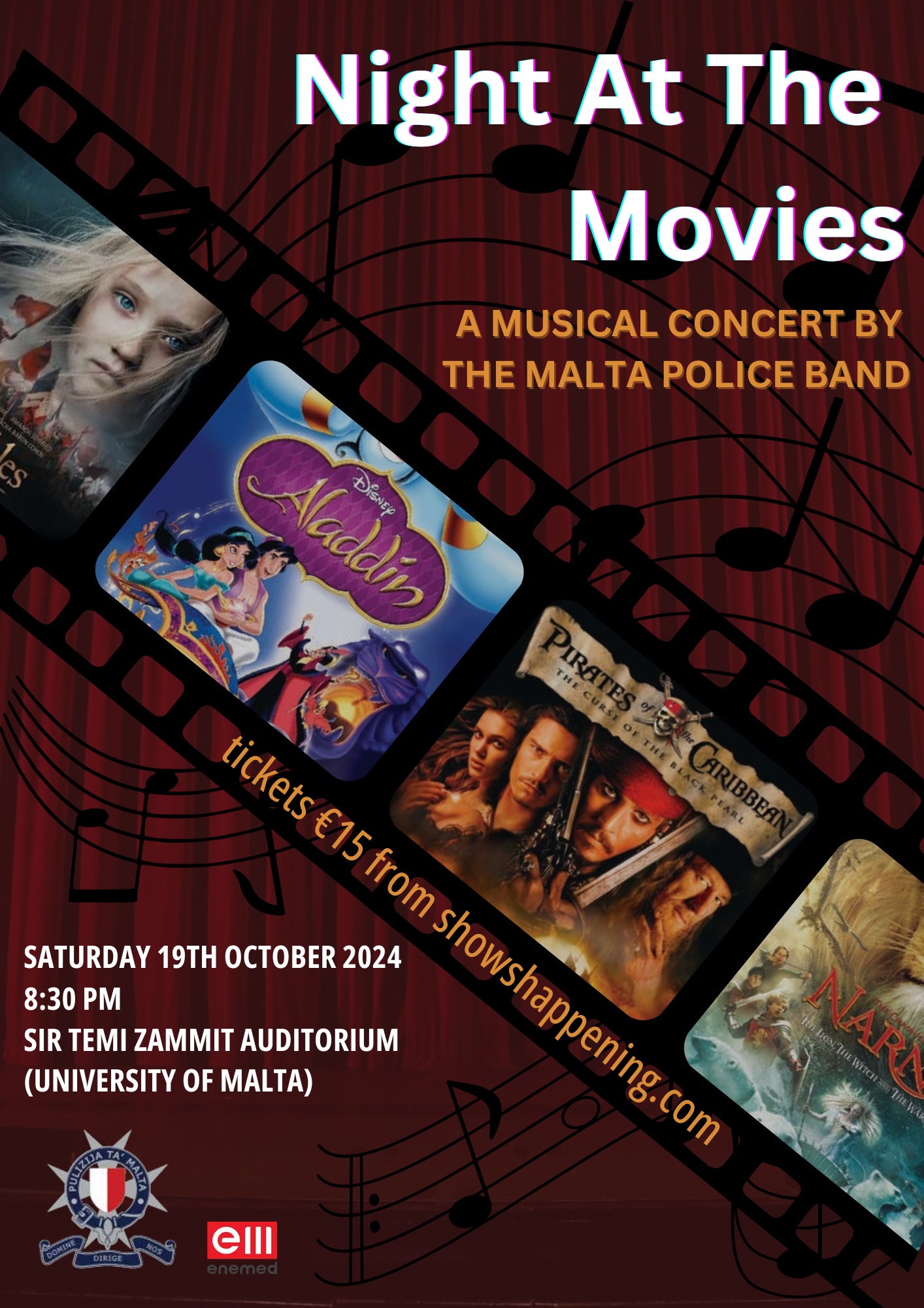 Night At The Movies - A Musical Concert By The Malta Police Band poster