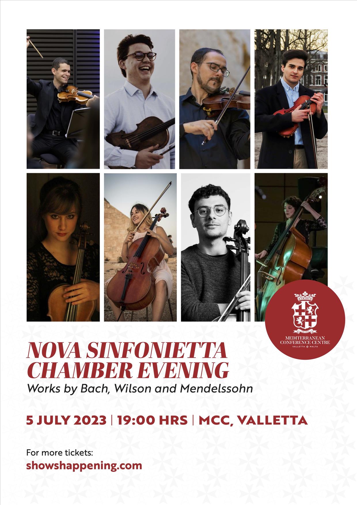 Nova Sinfonietta Chamber Evening poster