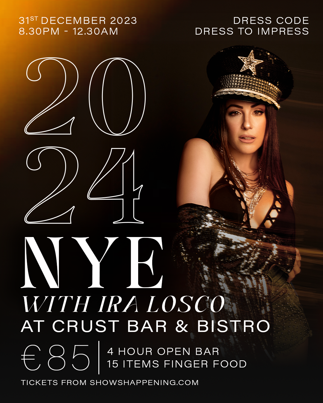 NYE-  IRA LOSCO - CRUST BAR & BISTRO poster
