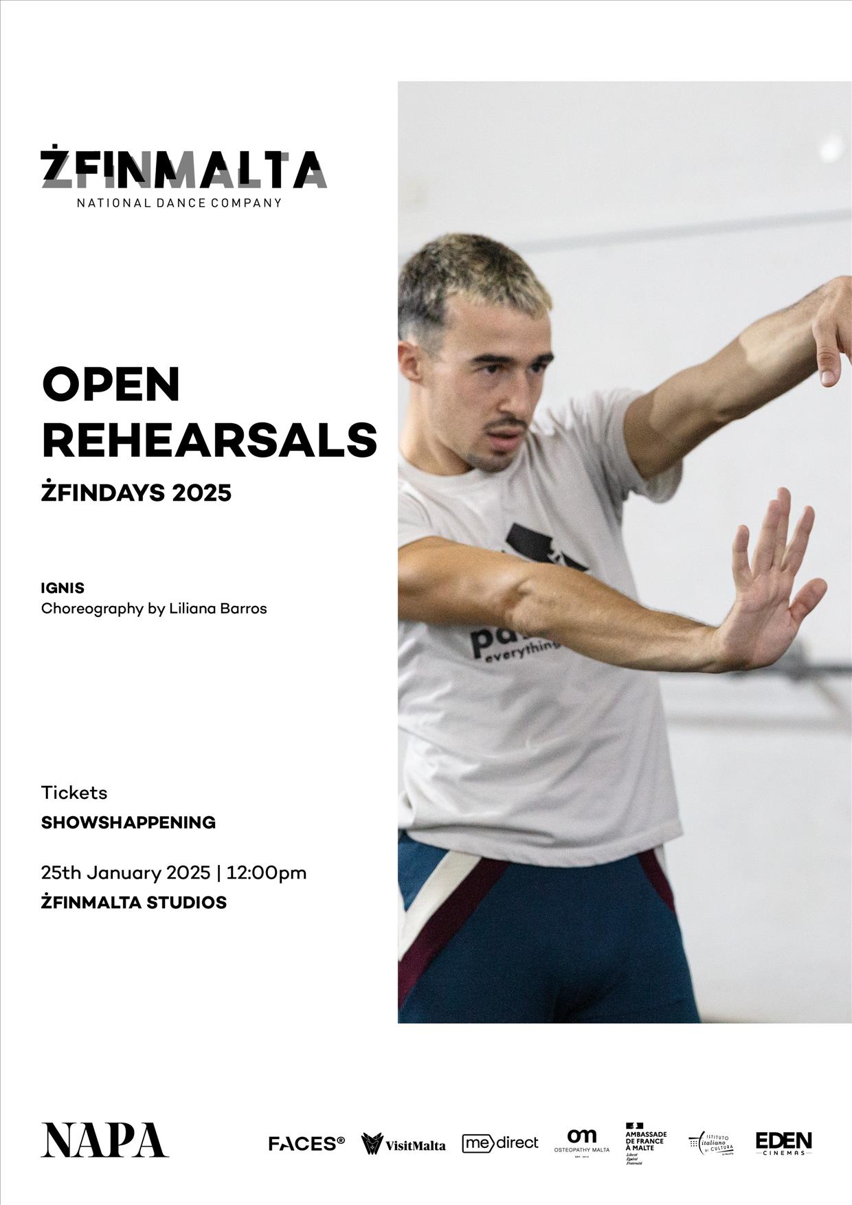 Open Rehearsals with ŻfinMalta National Dance Company: ŻfinDays/Liliana Barros