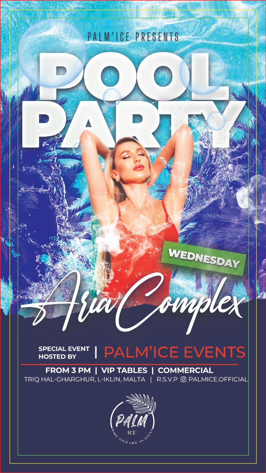 Pool Party Aria Complex | Every Wednesday poster