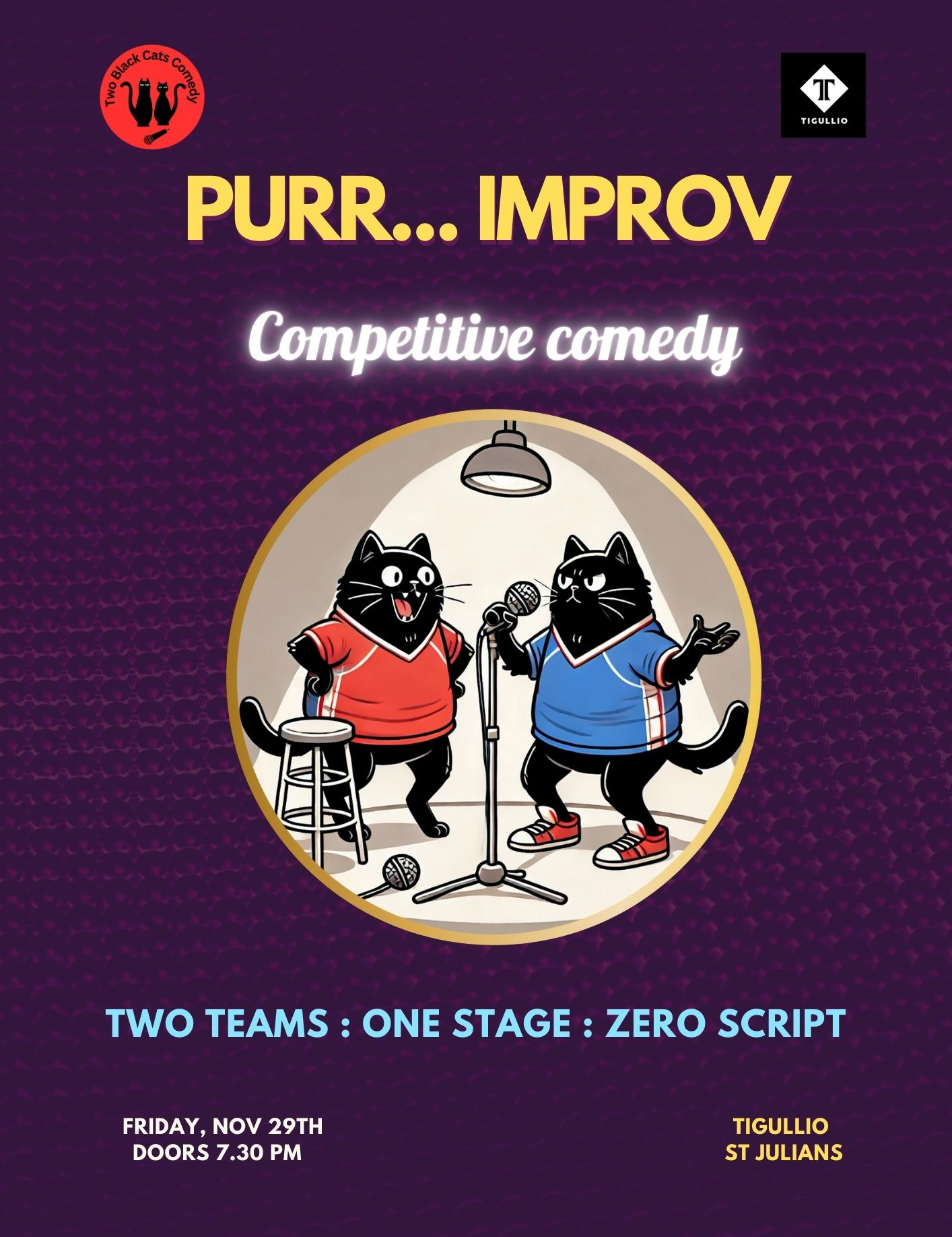 🐾 Purr-Improv Comedy Night: Where Comedy Gets Competitive! 🐾 poster