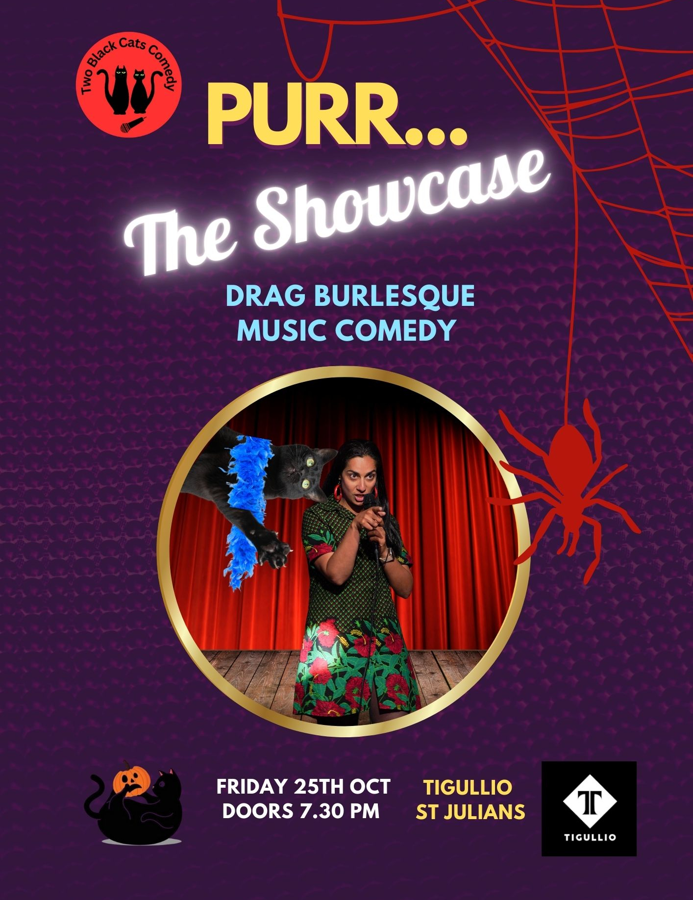 🐈‍⬛🎉 Purr-Showcase: Comedy, Burlesque, Drag & Music 🎉🐈‍⬛ poster